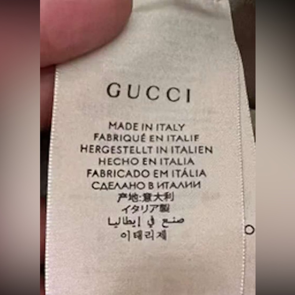Gucci GG Monogram Bucket Hat Wide Brim Beige Tan Canvas Jacquard Sun Coverage - Picture 14 of 16
